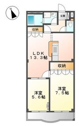 フィオーレ小垣江の物件間取画像